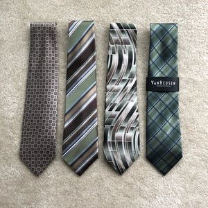 Bundle of 4 Ties (100% Silk)